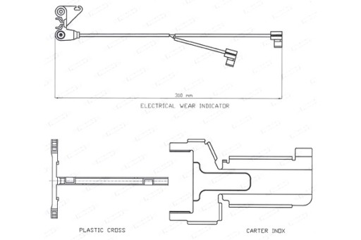 FAI141 - FERODO ДАТЧИК ЗНОШЕННЯ ГАЛЬМІВНИХ КОЛОДОК ПЕРЕДНІЙ ЗАДНИЙ DAF CF CF 65 CF