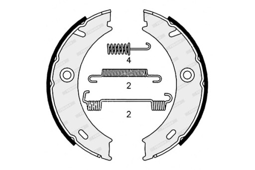 FSB4190 - ГАЛЬМІВНІ КОЛОДКИ FERODO MERCEDES G W463 SPRINTER 3-T B903 SPRINTER