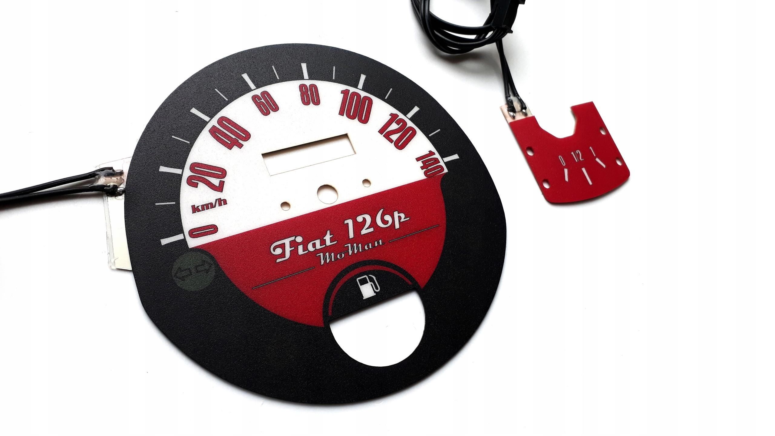 Fiat 126p Speedometer Dials Indiglo MoMan design 2