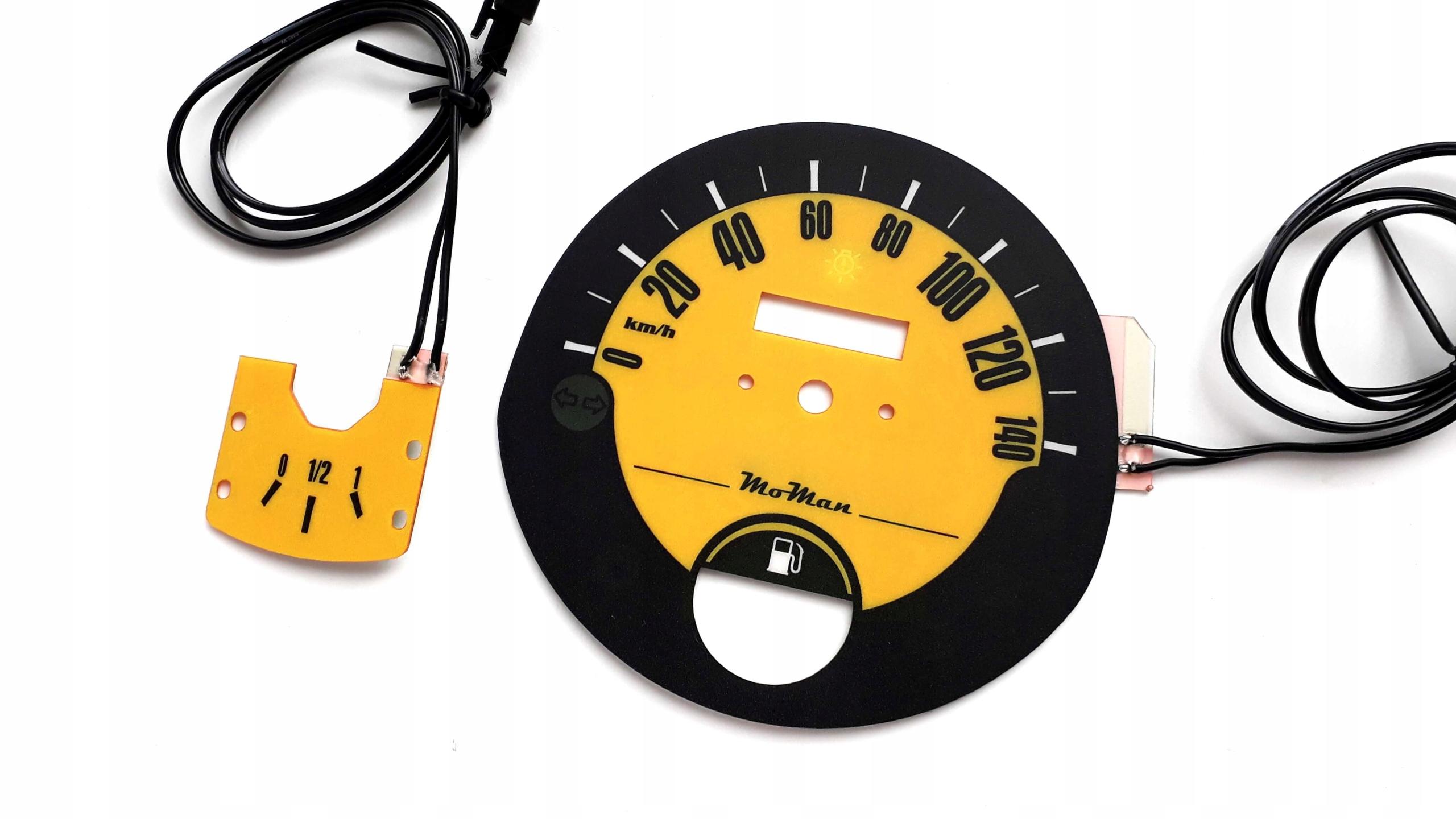 Fiat 126p Speedometer Dials Indiglo MoMan design 4