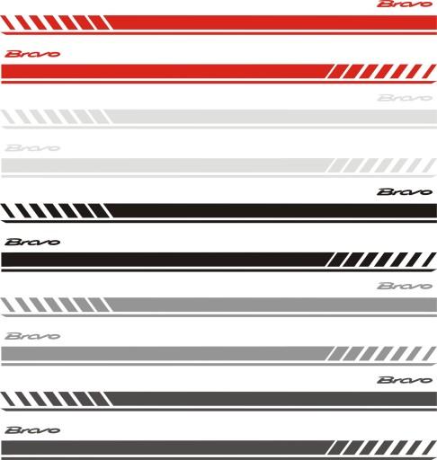 FIAT BRAVO универсальные ремни 180 см тюнинг наклейки