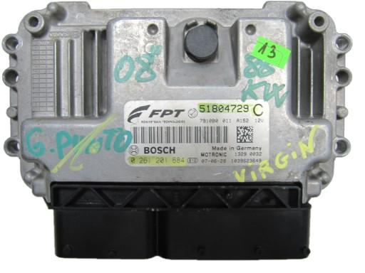 0261201684 51804729C 1.4 T-JET VIRGIN - FIAT GRANDE PUNTO 1.4 КОМПЬЮТЕР 0261201684 - ЧИСТЫЙ