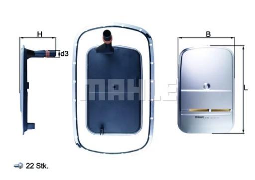 HX 165KIT - ГИДРАВЛИЧЕСКИЙ ФИЛЬТР КОРОБКИ ПЕРЕДАЧ BMW 3 (E