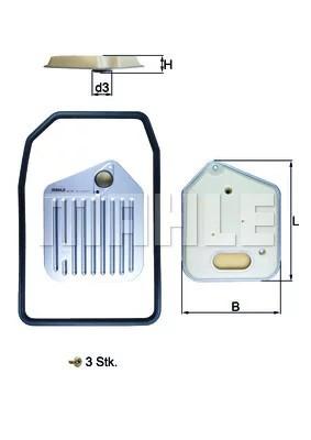 HX 163KIT - ГИДРАВЛИЧЕСКИЙ ФИЛЬТР КОРОБКИ ПЕРЕДАЧ BMW 3 (E