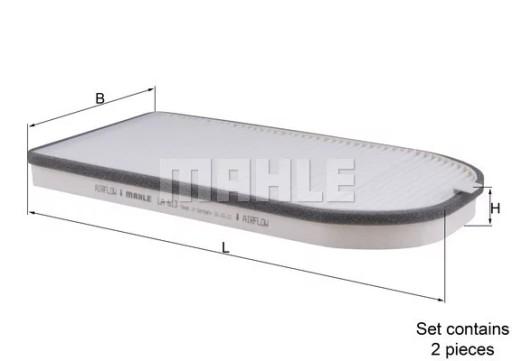 MAH-LA 613/S-ZS1 - САЛОННЫЙ ФИЛЬТР BMW 7 (E38) 2.5D-5.4 03.94-