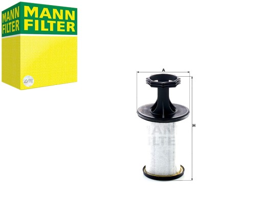 5005 - ФИЛЬТР ВЕНТИЛЯЦИЯ КРИВОШИПНОЙ КАМЕРЫ LIEBHERR MANN-FILTER