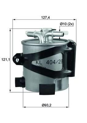 KNE-KLH 44/25-ZS1 - ТОПЛИВНЫЙ ФИЛЬТР RENAULT GRAND SCENIC II, GR