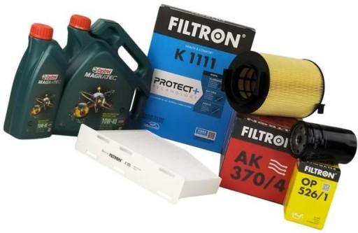ФІЛЬТРИ FILTRON + МАСЛО 10W40 5L SKODA OCTAVIA II 1.6