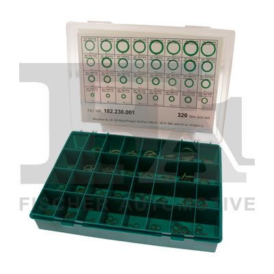 182230.001 - КОМПЛЕКТ УПЛОТНИТЕЛЬНЫХ КОЛЕЦ ДЛЯ КОНДИЦИОНЕРА FISCHER 320 ШТ. 32 ТИПА ПО 10 ШТ.
