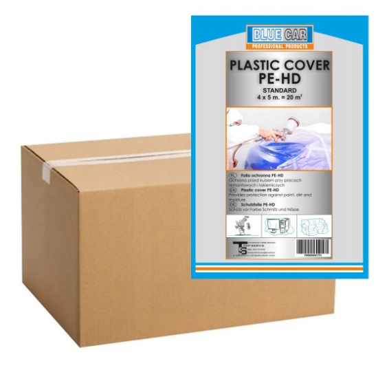 BLUE-CAR 20M2 защитная пленка 4X5M 50 шт.