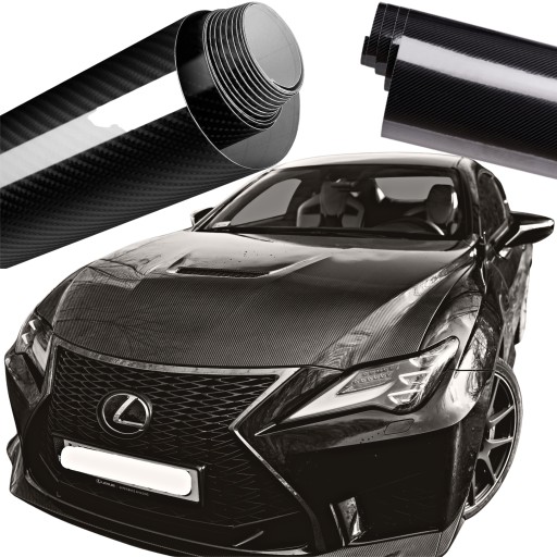5D CARBON FOIL GLOSS AUTO CARBON 5D GLOSS ЧЕРНЫЙ КАНАЛ 200см