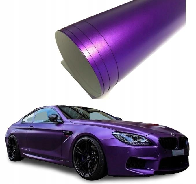 Фольга хром матовый жемчуг сатин 20M X 152CM фиолетовый