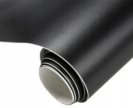 ЧЕРНАЯ ФОЛЬГА 152см 30м Самоклеящаяся облицовка грубой структуры