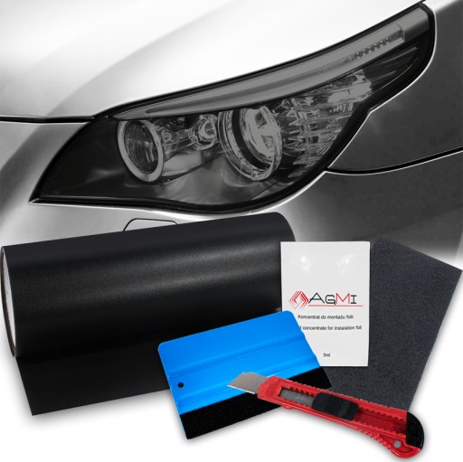 ПЛЕНКА ДЛЯ ЛАМП МАТОВЫЙ ЧЕРНЫЙ 2 МЕТРА КОМПЛЕКТ XXL