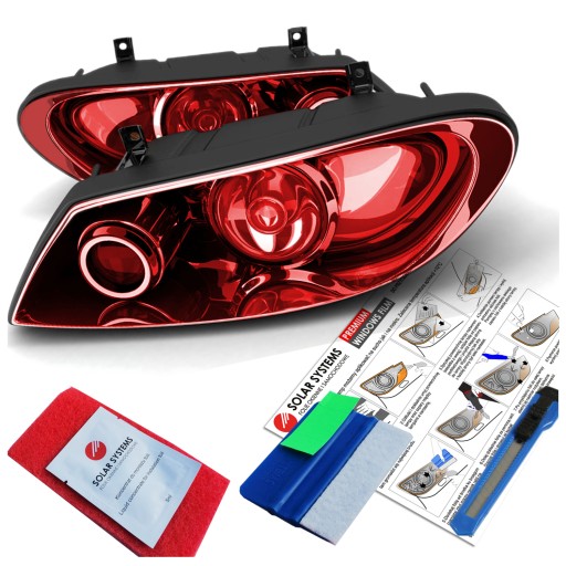 Затемнююча плівка для ламп червоний 30X200CM XXL