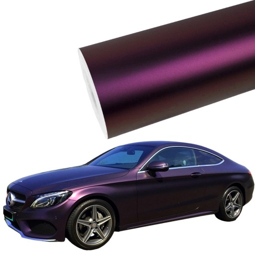 ФІОЛЕТОВА ДІАМАНТОВА ПЕРЛАМУТОВА ФОЛЬГА 17м х 152см ПЕТ АВТОМОБІЛЬ САМОКЛЕЙКА