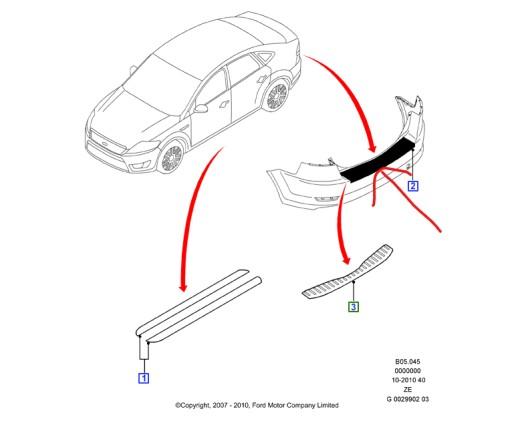 Захисна плівка для бампера FORD MONDEO MK4 SEDAN