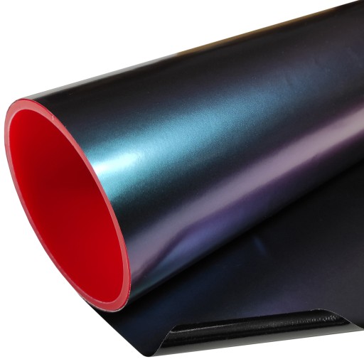 Фольга шпон хамелеон фиолетовый / зеленый 152x200cm