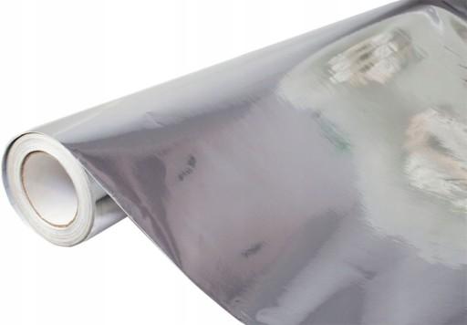 Фольга дзеркальний шпон хром срібло 152cmx3m