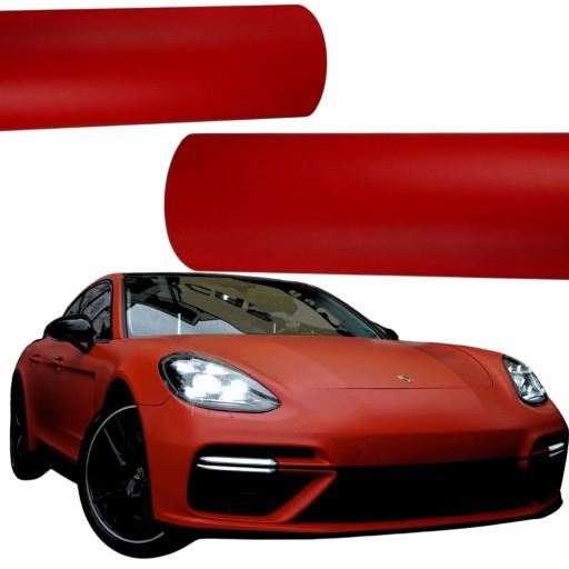 Автомобільна плівка шпон червоний мат 1. 23X3M