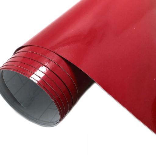 Фольга автомобільний шпон червоний блиск 1. 23x3m