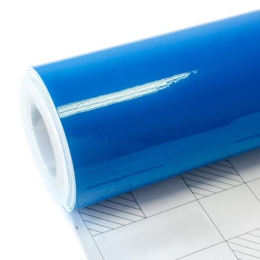 Фольга автомобильный шпон синий глянец 1. 23X3M