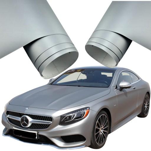 Автомобільна фольга шпон Срібний Матовий 1. 23X3M