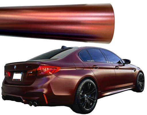 ROMANI RED FOIL RED BROWN DIAMOND PEARL ПЕТ 17м * 152см АВТОМОБІЛЬ