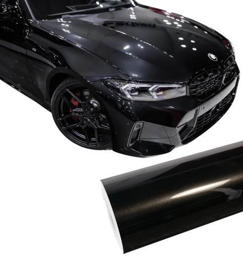 CAR WRAP DIAMOND BLACK METALLIC GLOSS BLACK 17м x 152см ПЕТ