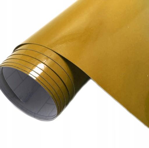 Самоклеящаяся пленка для авто злотый блеск HQ 200 см