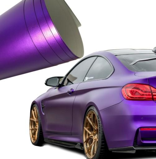 Автомобильная пленка атласная Жемчужная фиолетовая 152X300