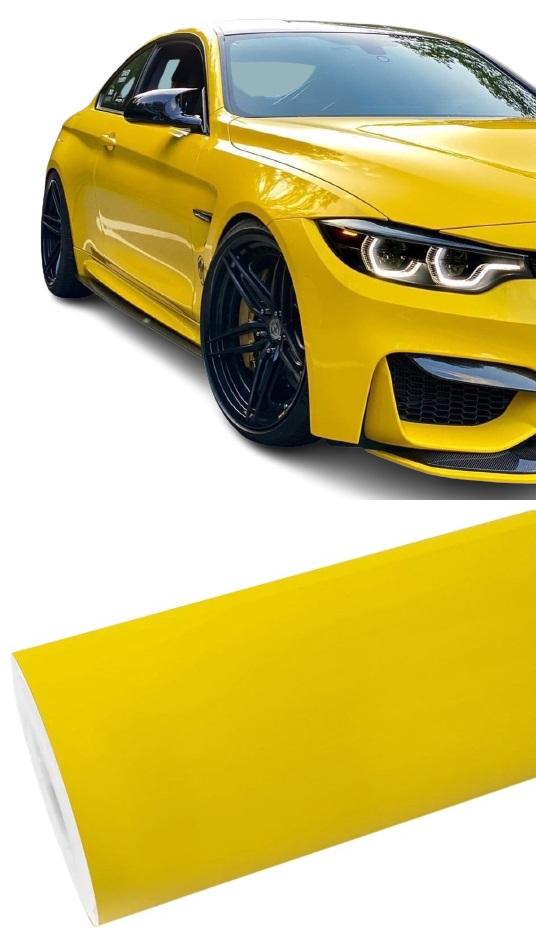 Фольга жовтий фтор жовтий блиск 18M x 152cm шпон