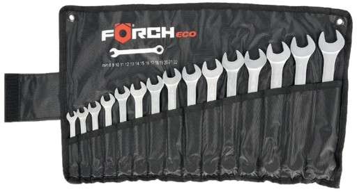 FORCH НАБІР КЛЮЧІВ КОМБІНАЦІЙНИХ В КОНТРОЛІ 8-22 ММ 15 ШТ КЛЮЧІВ