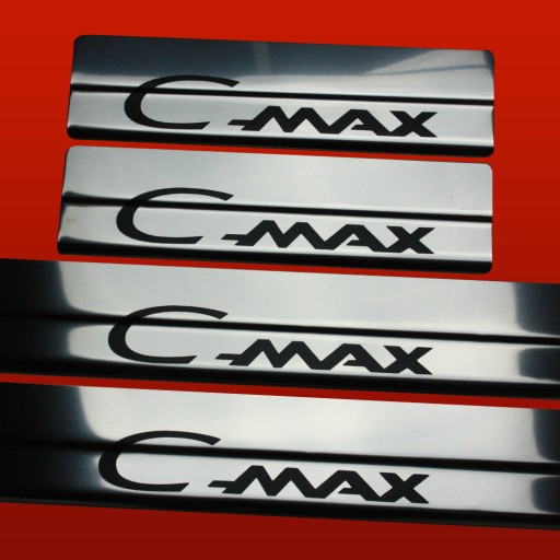FORD C-MAX MK2 Накладки на пороги из нержавеющей стали 304, глянцевая отделка