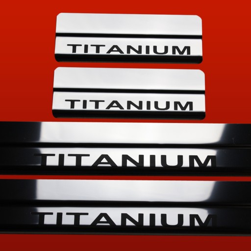 FORD FIESTA MK7 TYTAN Накладки на пороги, 5дв., дофейсліфт, глянець, нерж.