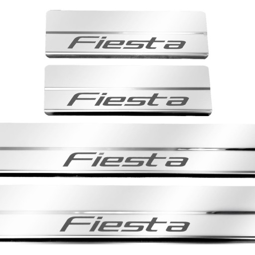 FORD FIESTA MK8 Накладки на пороги из нержавеющей стали 304, глянцевая отделка