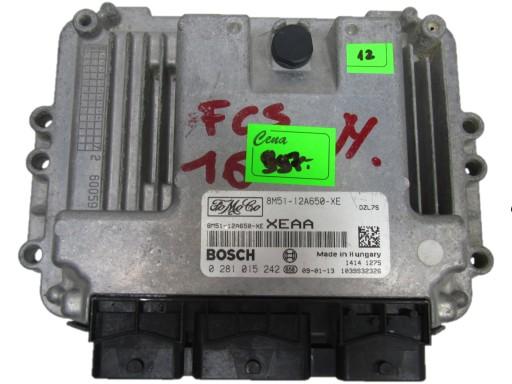 0281015242 8M51-12A650-XE XEAA - FORD FOCUS 1.6 TDCI КОНТРОЛЕР КОМП'ЮТЕР 0281015242 8M51-12A650-XE - - ГОТОВИЙ