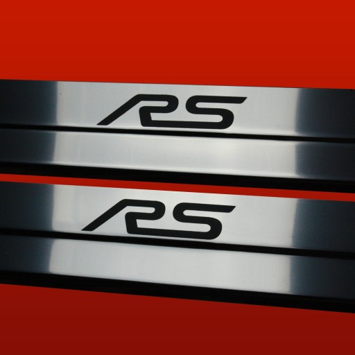 FORD FOCUS MK2 Накладки на пороги RS 3 двері, глянцеві, нержавіюча сталь 304