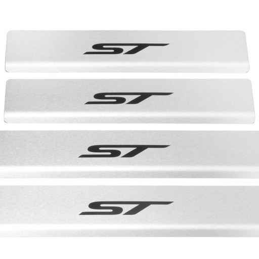 FORD FOCUS MK4 ST 304 Накладки на пороги из нержавеющей стали. Цветные субтитры