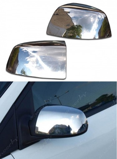FORD MONDEO MK3 03-07 FOCUS MK2 04-08 кришки дзеркал ХРОМОВАНА СТАЛЬ