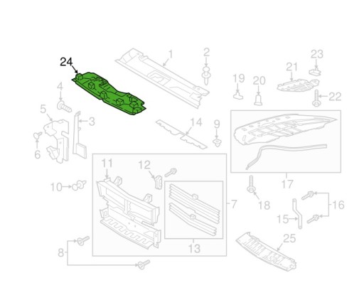 PFD43026AU - FORD MUSTANG, 18 - ТРУБКА ВОЗДУХОЗАБОРНИКА JR3Z-8326-A