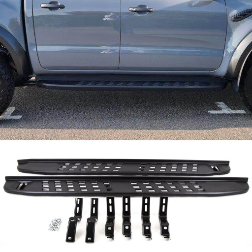 RANGRAPTPROGI - FORD RANGER 2012-2024 T6 T7 T8 T9 пороги пороги стиль RAPTOR боковые юбки