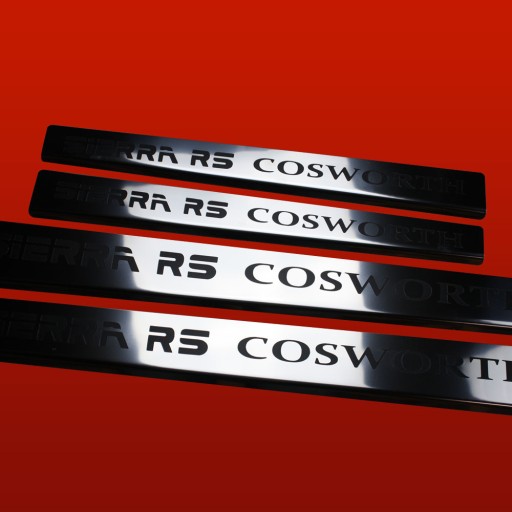 FORD SIERRA MK2 Накладки на боковые пороги SIERRA RS COSWORTH 304, нержавеющая сталь Отделка