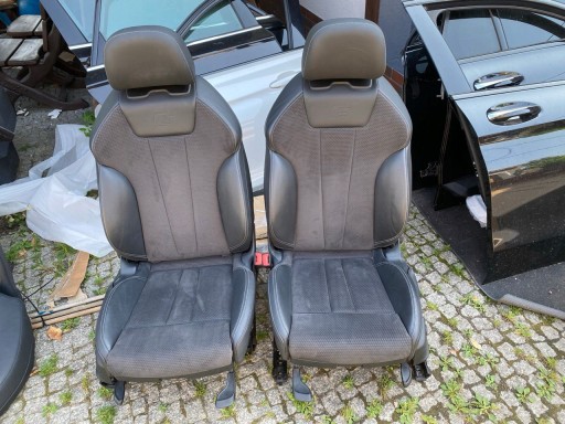 СИДІННЯ БОКОВІ БОКОВІ QQ2 ПІДЛІКОТНИКИ ALCANTARA AUDI A4 B9 S-LINE КРАСИВІ