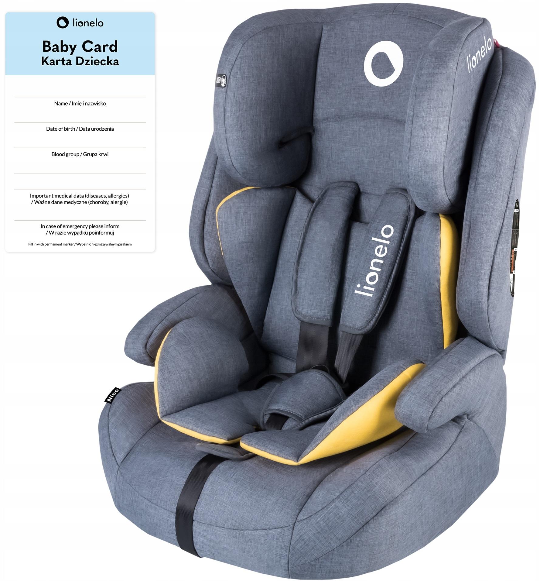 АВТОКРІСЛО LIONELO NICO 9-36 КГ + БЕЗКОШТОВНА ДОСТАВКА