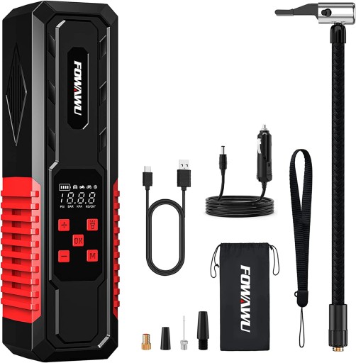 FOWAWU 7800mAh автомобільний портативний повітряний компресор 150PSI,