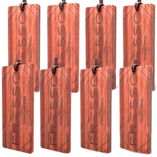 Автомобильный кулон FRESSO с ароматом x8 шт. НАБОР