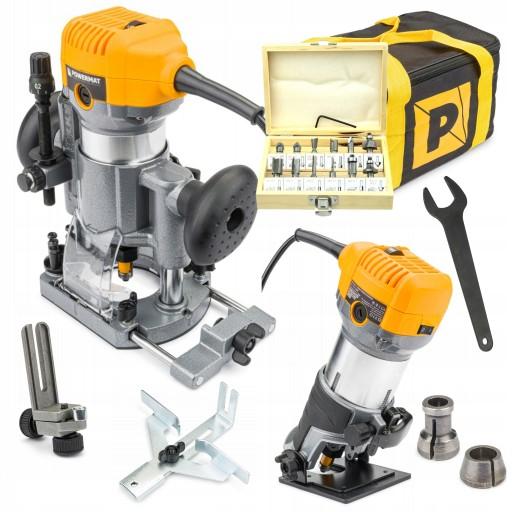 ВЕРХНИЙ ШПИНДЕЛЬ ФРЕЗЕРНЫЙ СТАНОК 6-8 мм КРОМОТРЕЗНЫЙ СТАНОК 2000ВТ + 12 ФРЕЗ