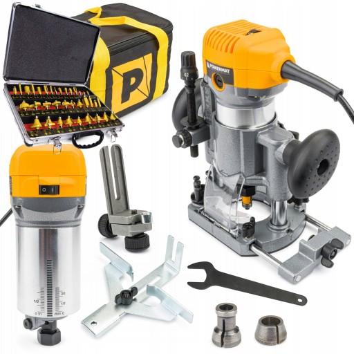 ФРЕЗЕРНЫЙ СТАНОК ВЕРХНЕГО ШПИНДЕЛЯ 6-8мм КРОМОТРЕЗНЫЙ СТАНОК 2000ВТ + 35 ФРЕЗ