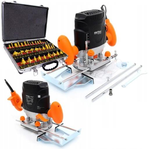 МАРШРУТОВИЙ ФРЕЗЕР ПО ДЕРЕВИНІ 6мм 8мм 1900Вт KD1683 РЕГУЛЮВАННЯ +35 ФРЕЗЕРУВАННЯ